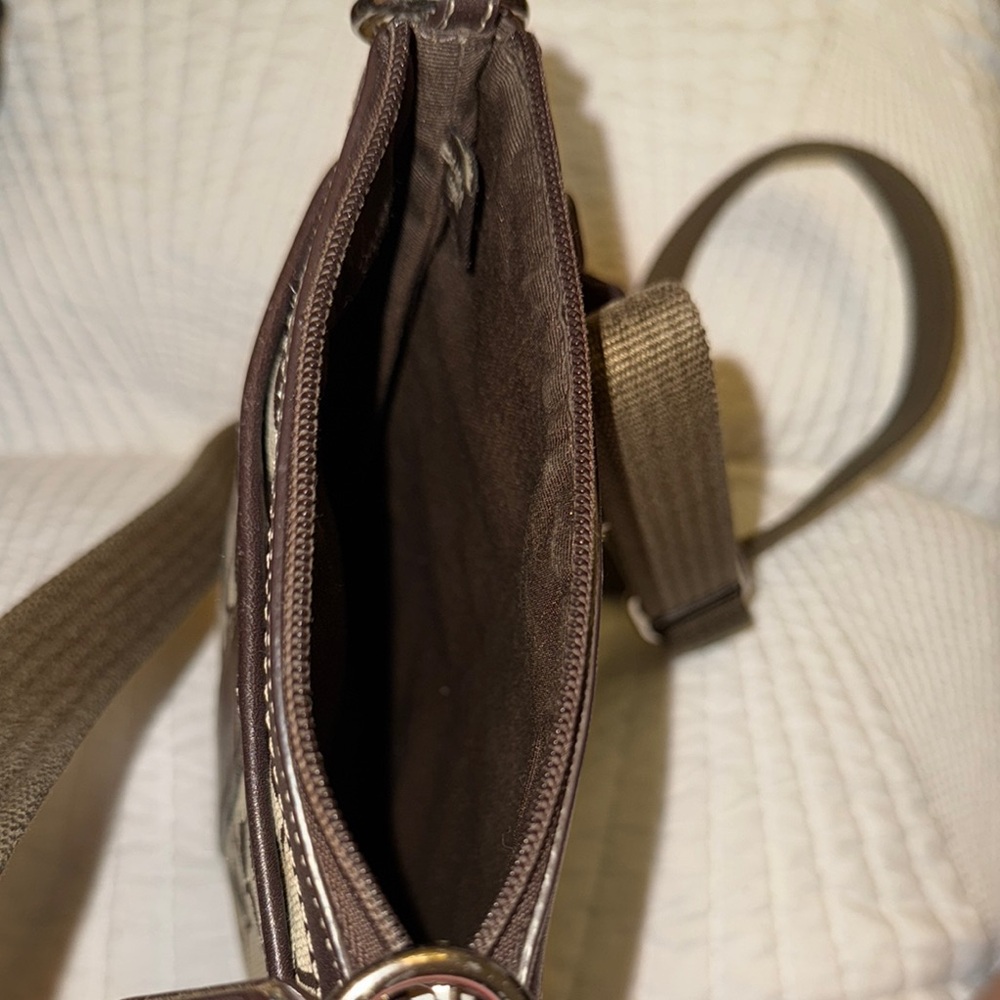 Coach Brown Messenger Bag with Signature Monogram - Picture 4 of 8